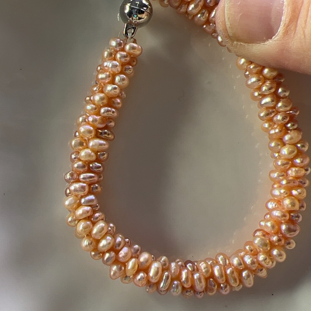 合金淡水珍珠手绳