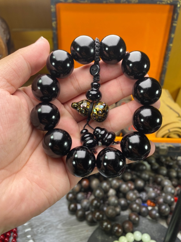 雷击料血龙木2.0松木配非遗大漆葫芦+高端红木礼盒