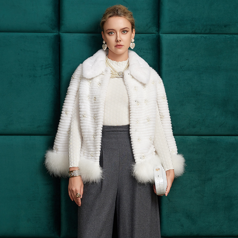 【怀珠韫玉】水貂皮草斗篷2025新款年轻时尚开条工艺女装披肩S24117
