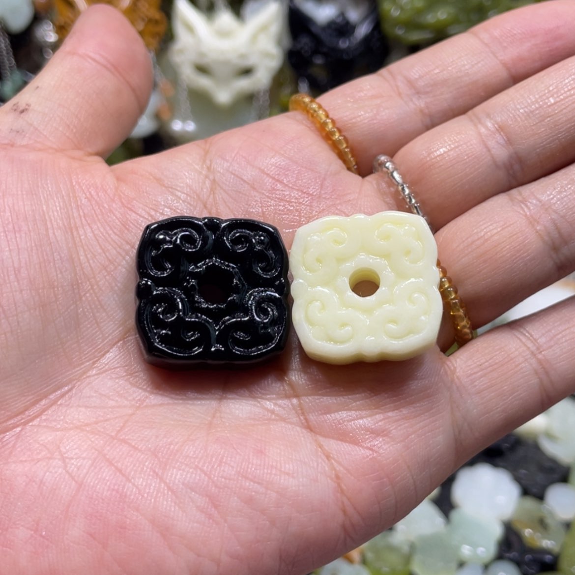 【闪购商品】岫玉颈饰未镶嵌96吊坠