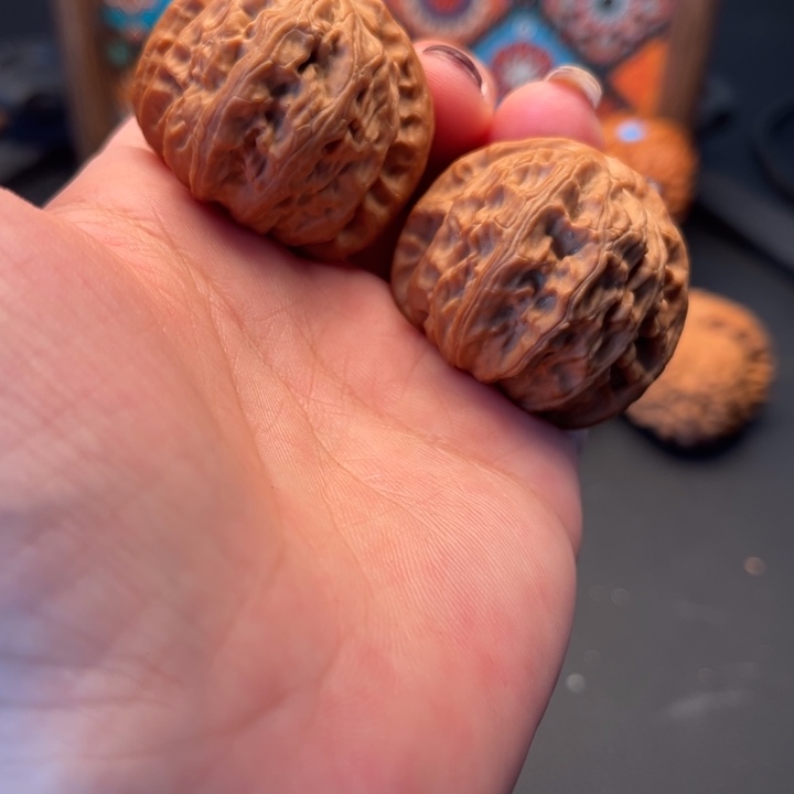 吊坠文玩核桃白狮子37