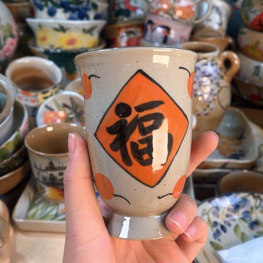 景德镇手工手绘杯