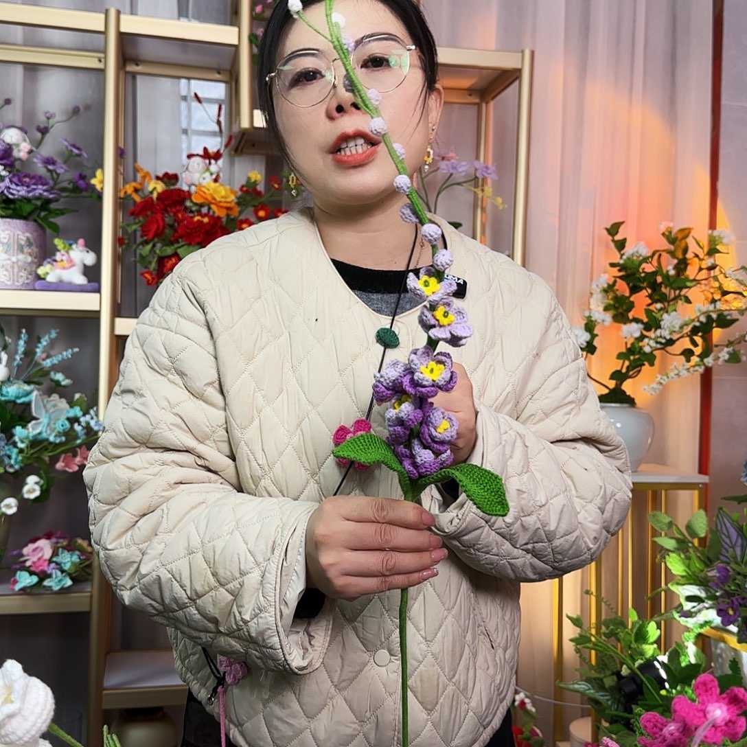 纯手工钩织钩织花束