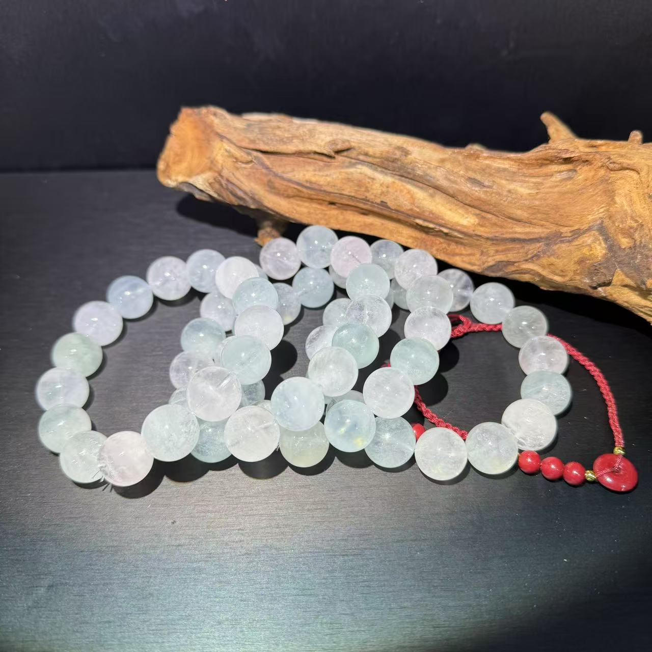   【云上珠宝】Z154 原矿仙女海蓝宝手串 多样性发其一