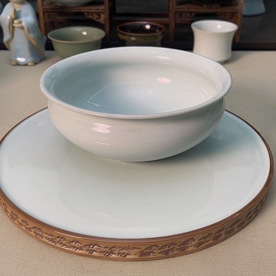 青焱汝瓷月白洗微瑕福利