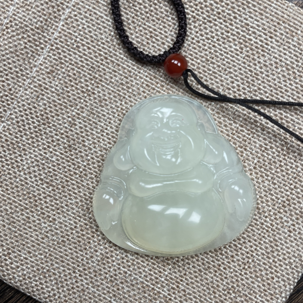 岫玉佛公吊坠 挂件 规格42/11