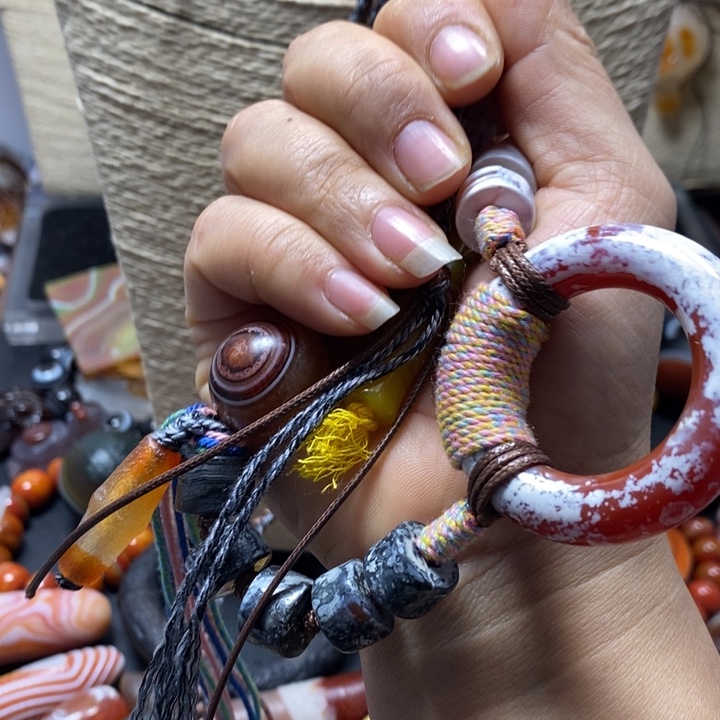 古***发玛瑙/玉髓未镶嵌手链