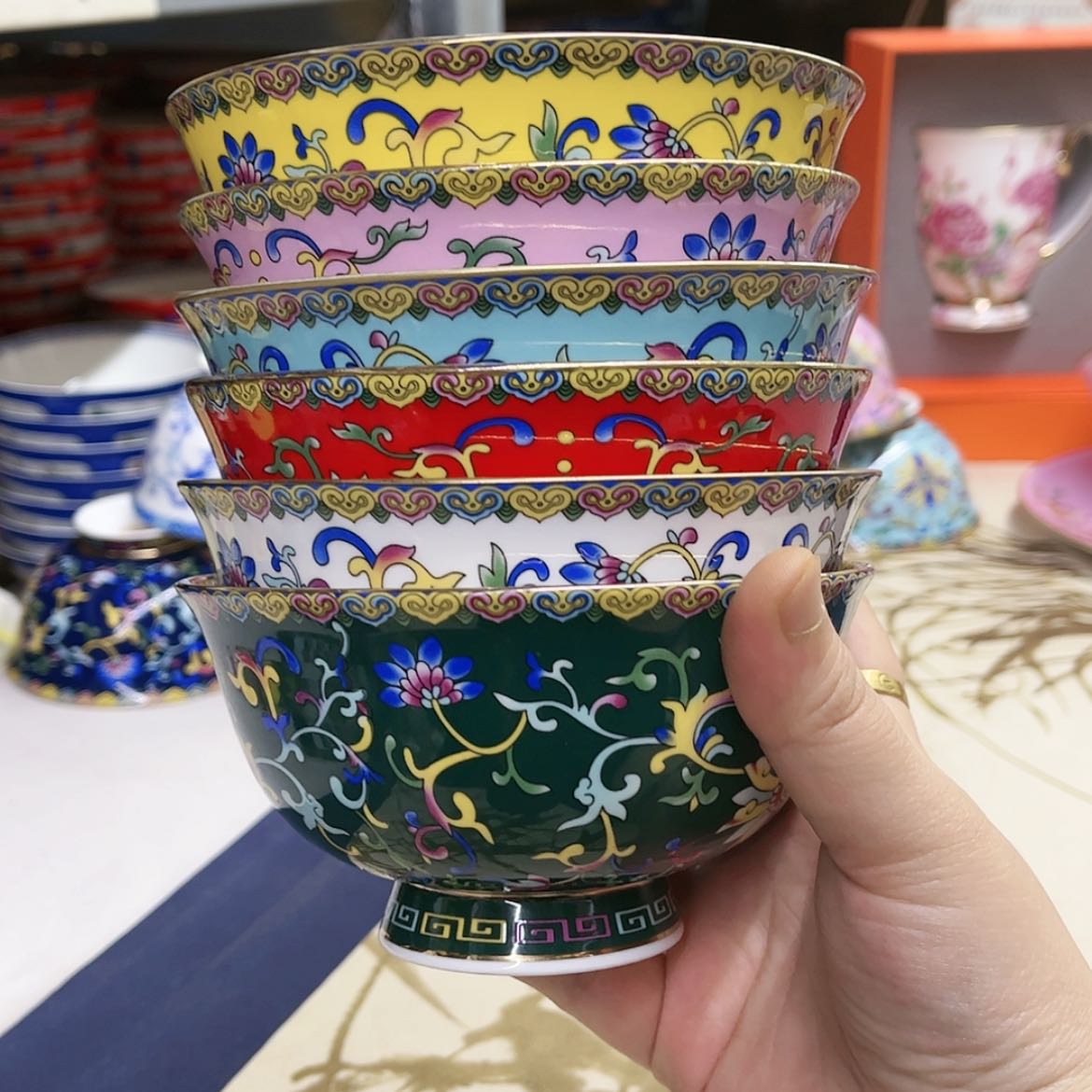 【闪购商品】骨瓷5英寸6混。。。。。。