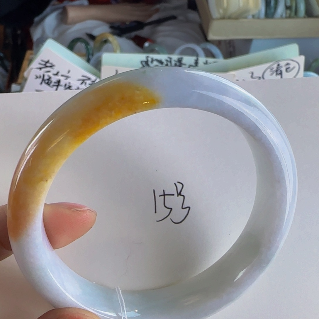 翡翠手镯未镶嵌老坑58.4圈