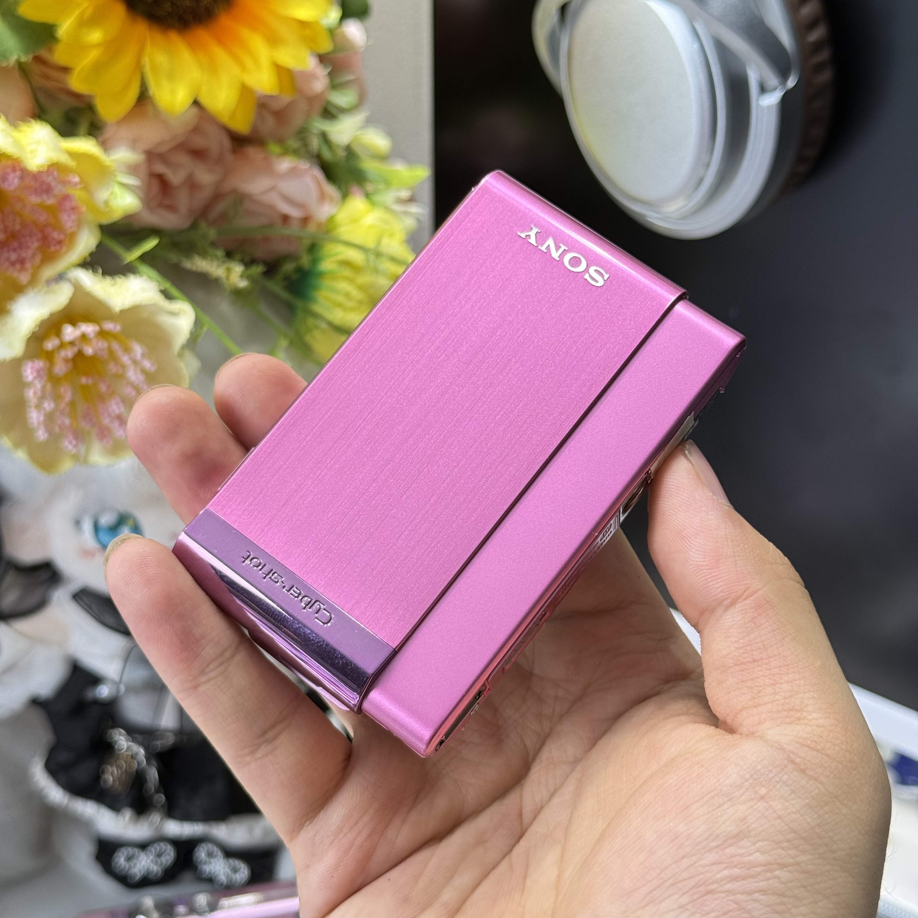 9新 Sony/索尼 索尼t90粉色色彩感好滤镜多适合新手滤镜多带配件