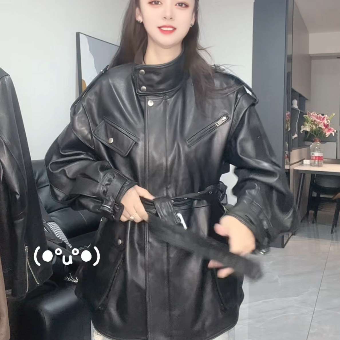 皮掌柜新品推荐真皮绵羊皮外套OP 87866