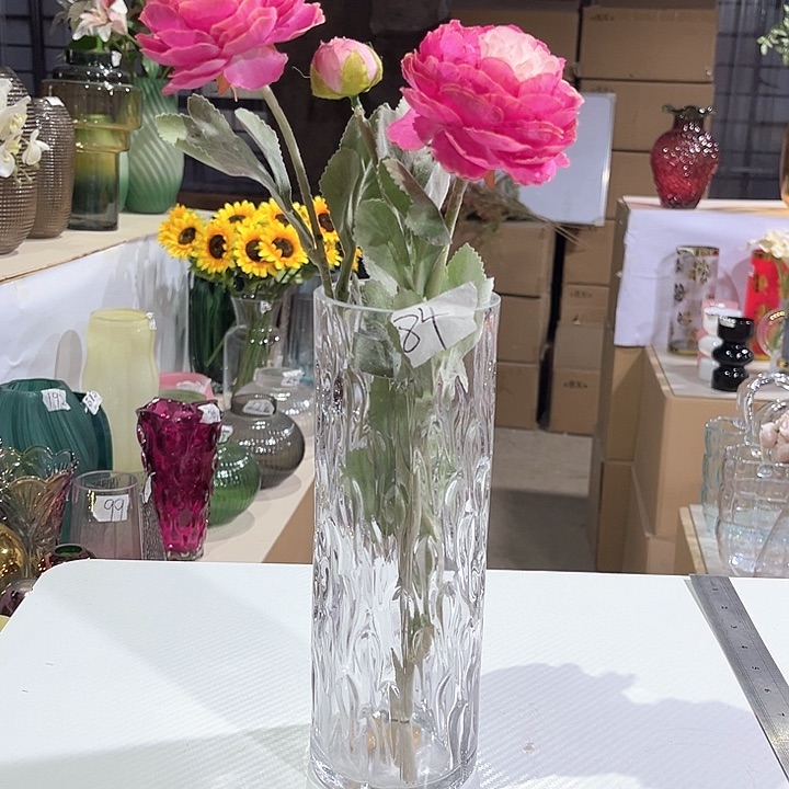 玻璃 84高24口8玻璃花瓶嘎嘎好看玻璃花瓶