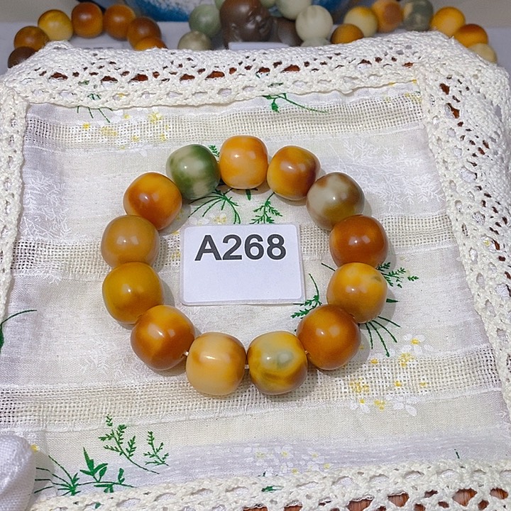 菩提根/象牙果手串干磨桶珠19mm（默认微瑕）