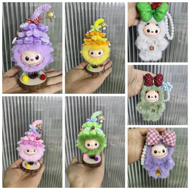 【二姐爱手工】圣诞树娃娃材料包 娃娃挂件材料包 包包挂件 diy圣诞