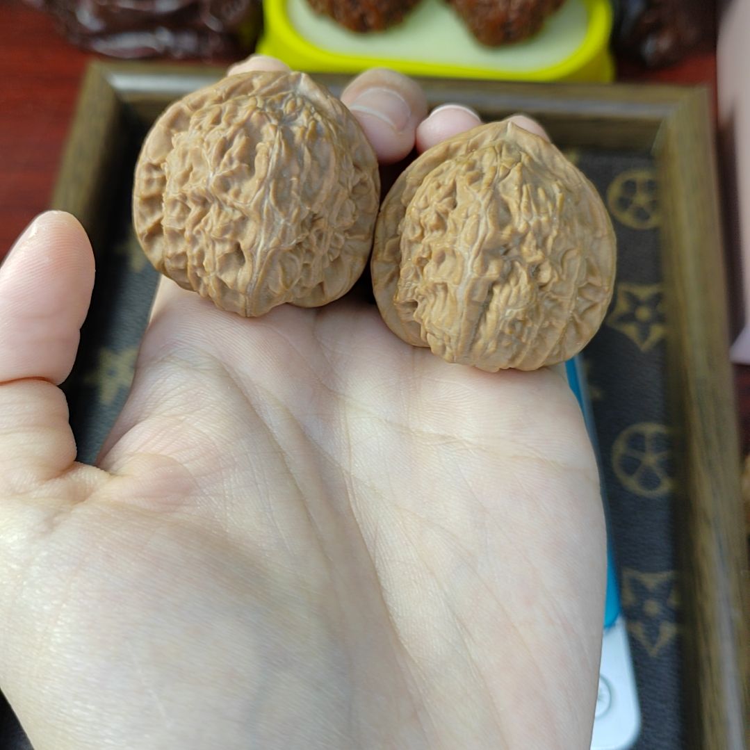 吊坠文玩核桃白狮子