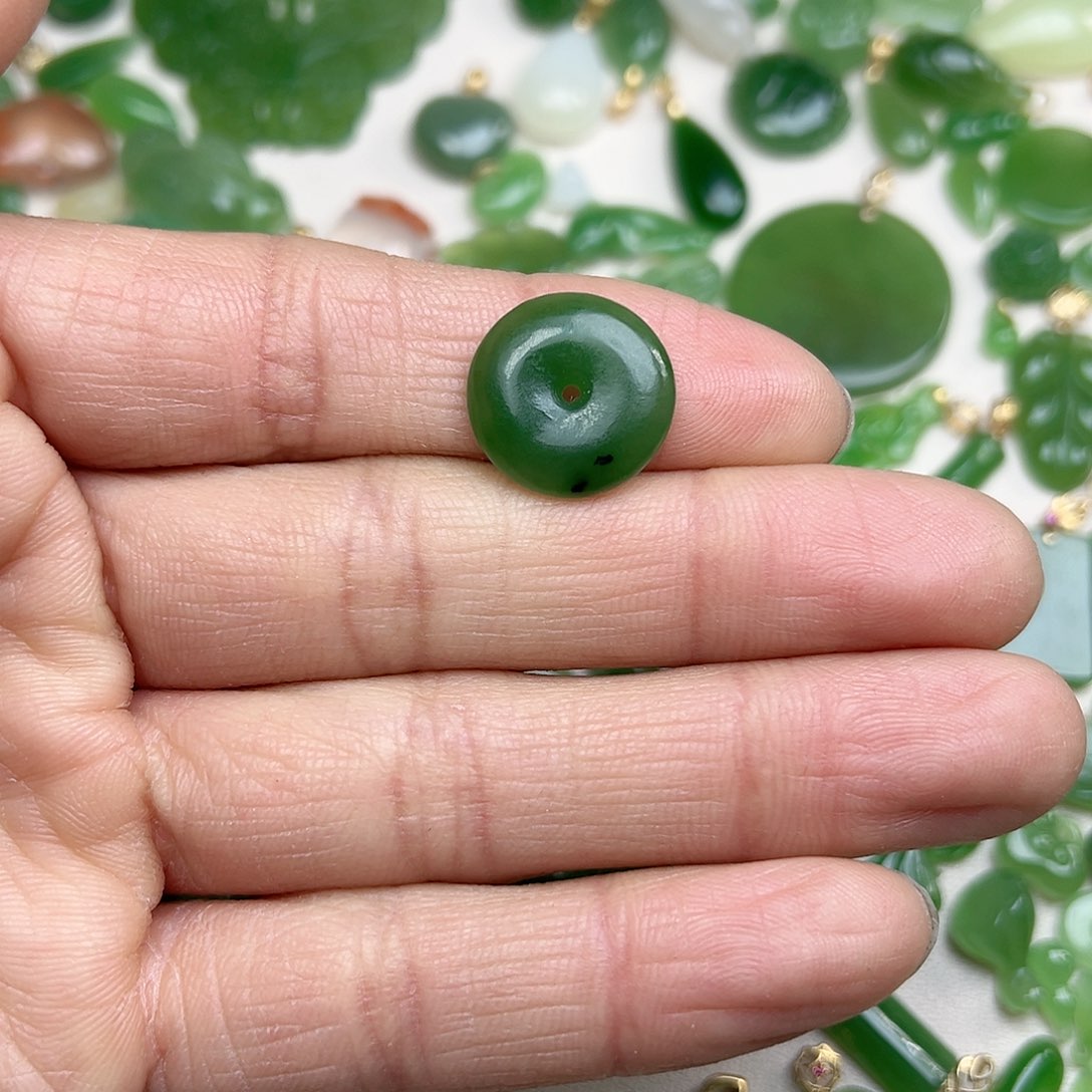 和田玉（碧玉）玉坠未镶嵌