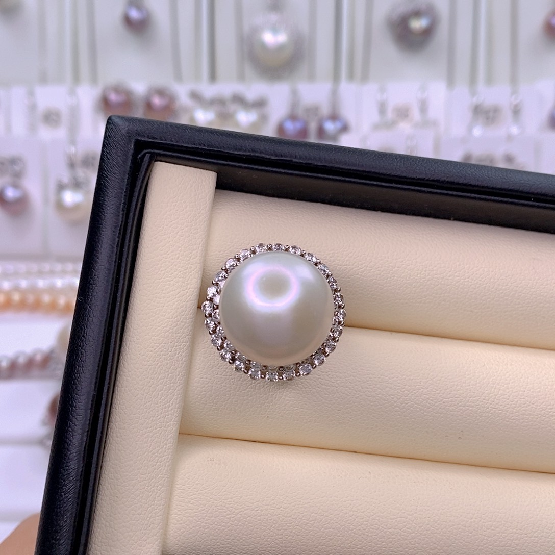 ༃***༒淡水珍珠银S925镶嵌颈饰