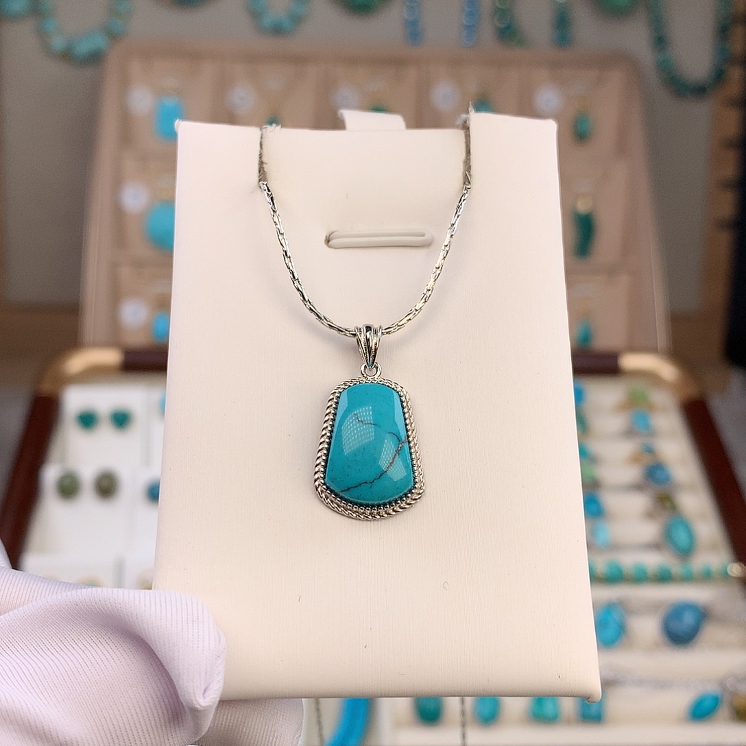 绿松石未镶嵌吊坠(不含链)