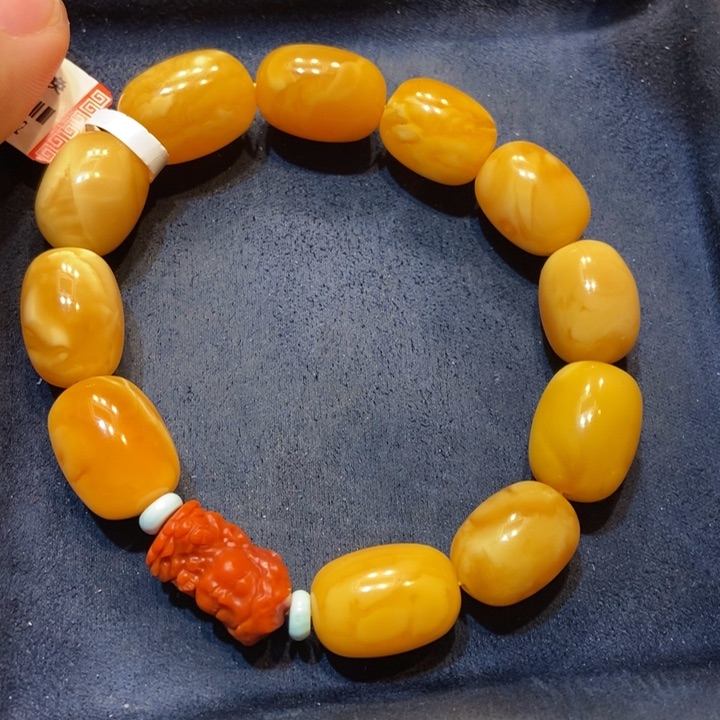 琥珀手链未镶嵌蜜蜡