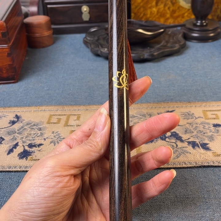 贡木紫光檀线香筒