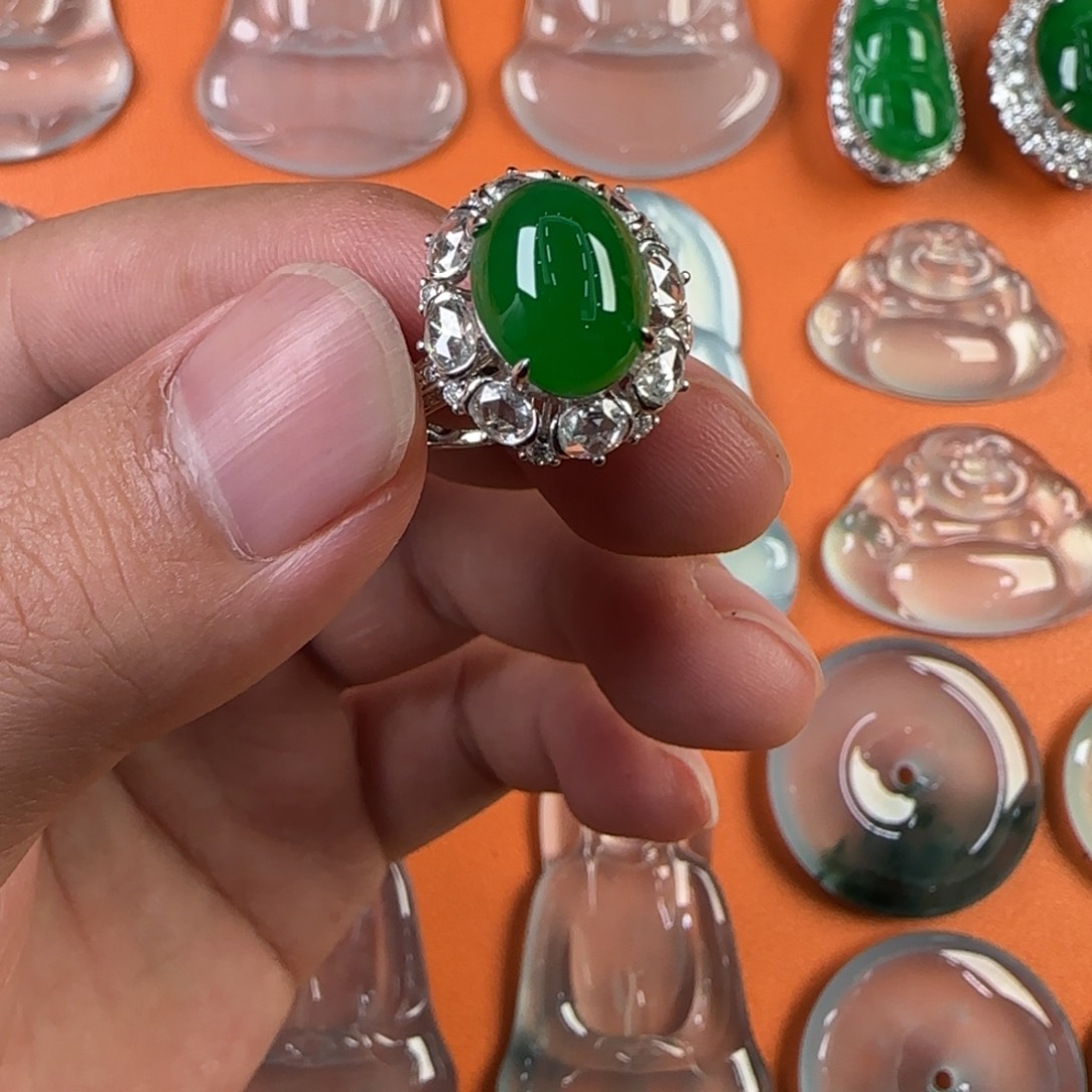 定制翡翠未镶嵌天然