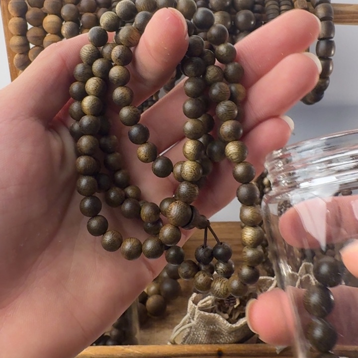 沉香圆珠多圈多样发一6mm