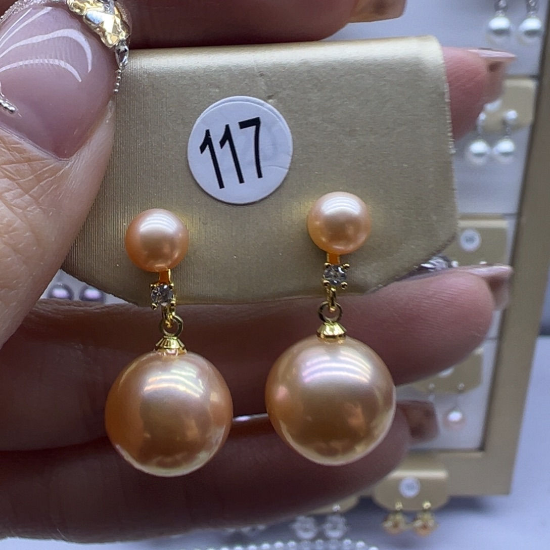 未镶嵌淡水珍珠耳饰