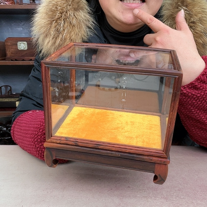 乌木类端景台小李子红木工艺品1