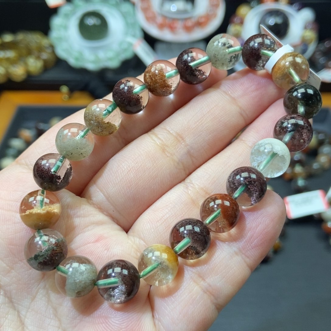 四季幽灵手链10mm左右未镶嵌水晶