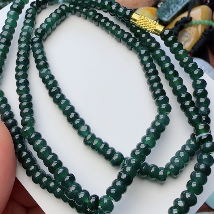 翡翠颈饰合金天然A货31
