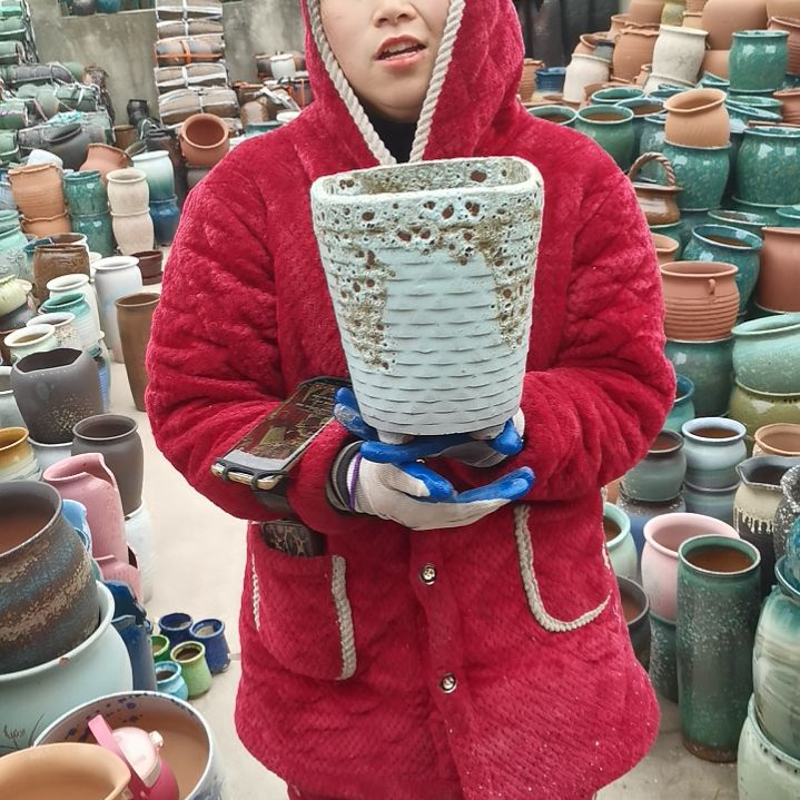 红陶口18高22瑕疵