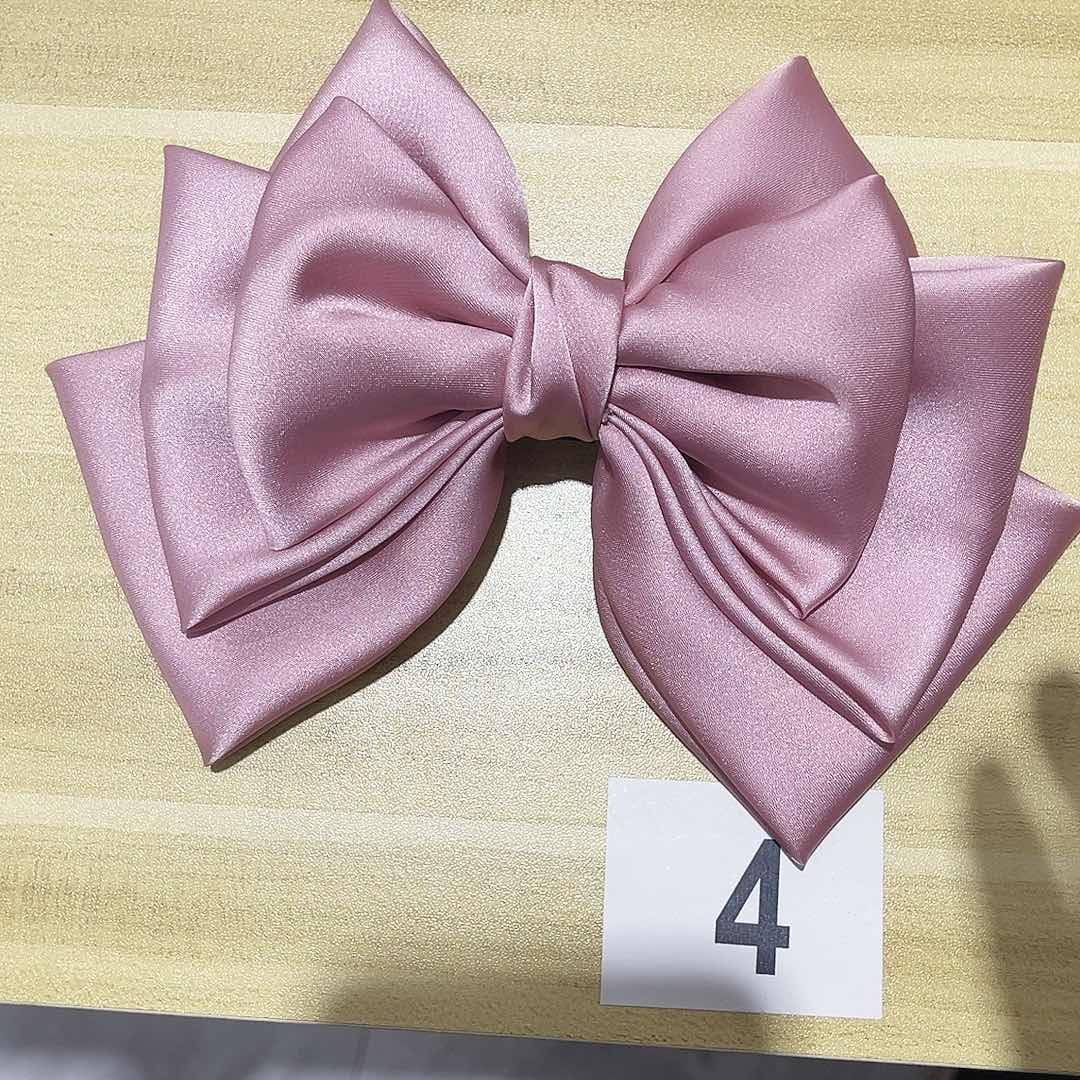 皮质铁合金蝴蝶结发夹