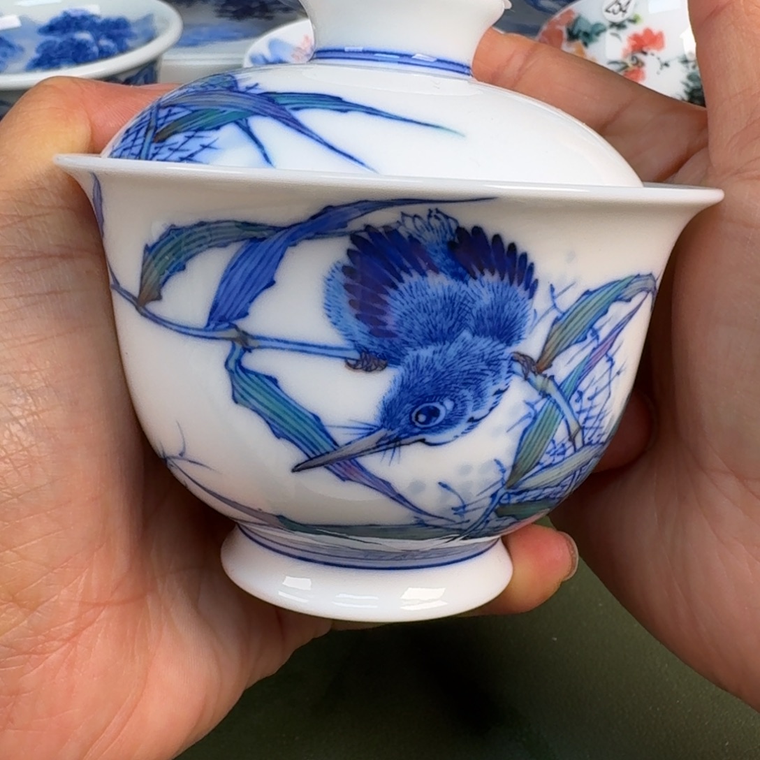 陶景德镇纯手绘茶具圆圆245