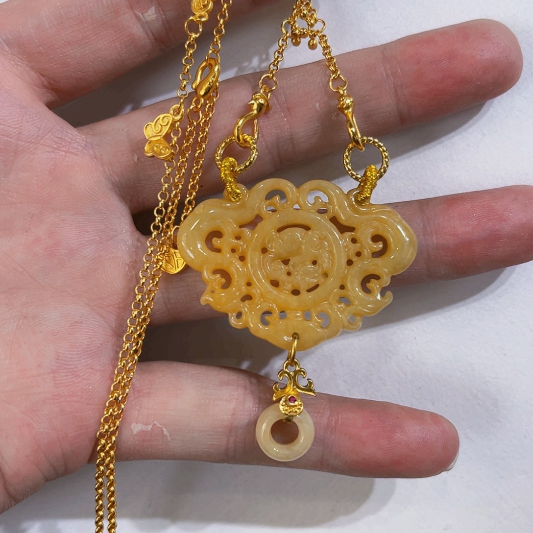 翡翠未镶嵌吊坠(赠链)代编织