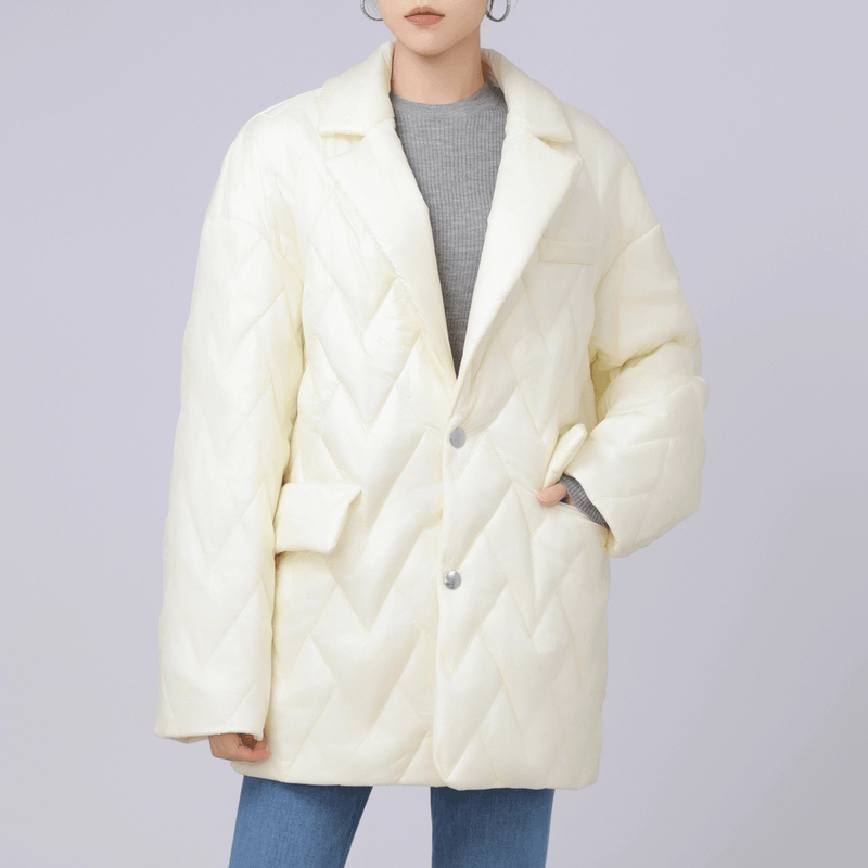 AMASS/阿玛施秋冬外套新款纯色雅丹风风百搭宽松面包棉服5400878