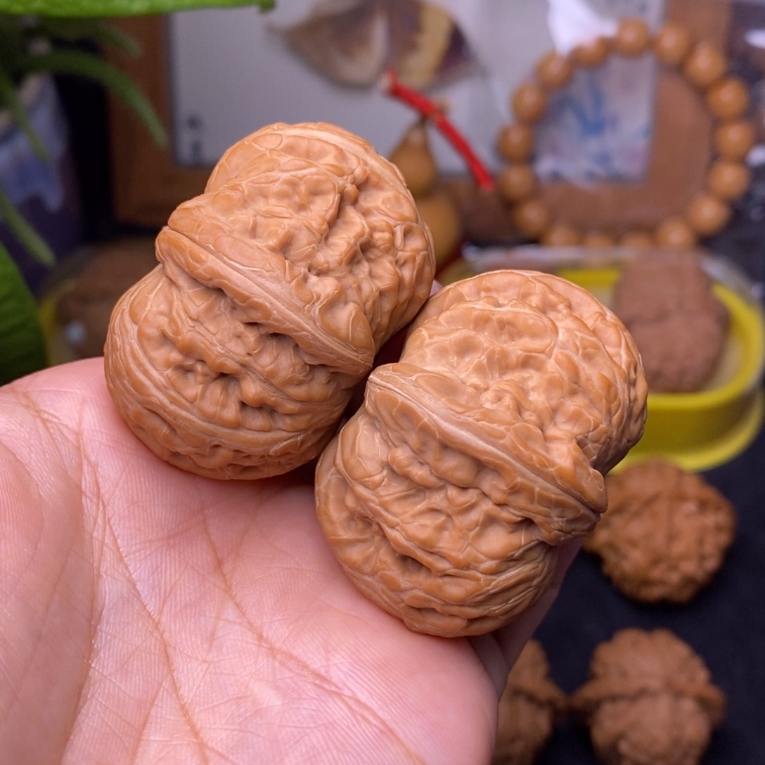 文玩核桃把件44平谷元宝