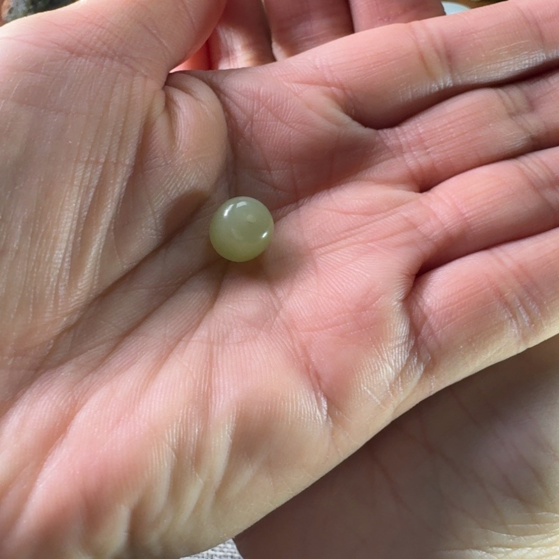 和田玉单珠未镶嵌