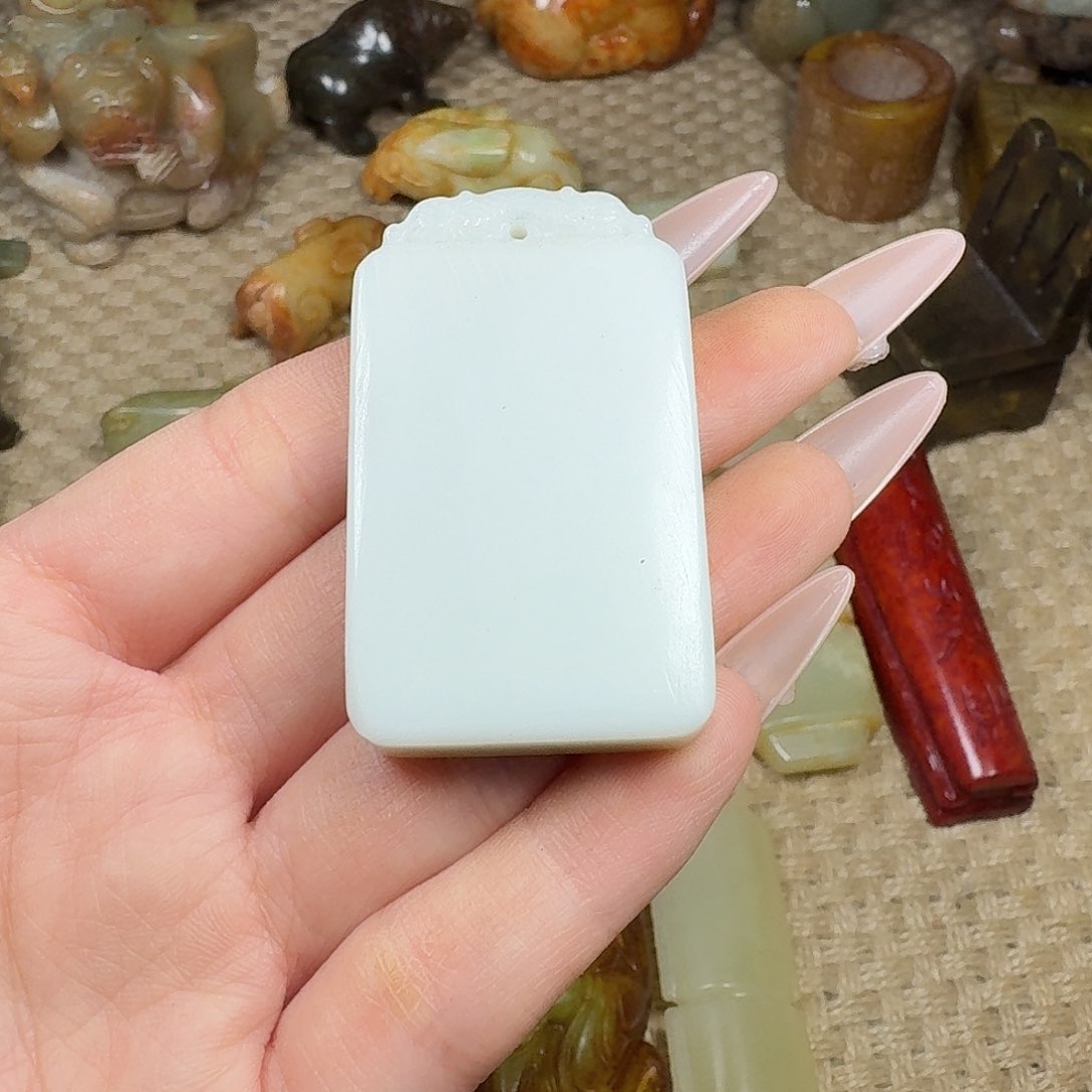 白玉菩提吊坠挂件