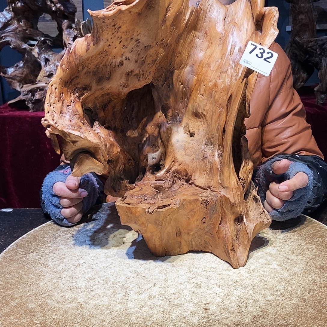 崔***爷732。红杉根随行根艺