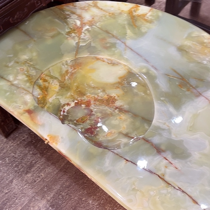 缅甸天然冰玉平安扣摆件