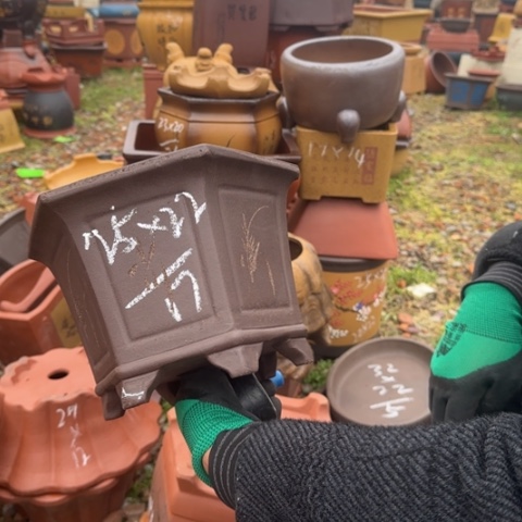 红陶紫砂花盆盆景盆栽瑕疵