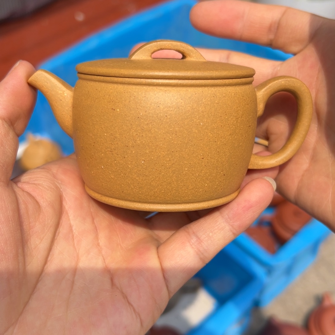 茶壶紫砂汉瓦微瑕150cc段泥