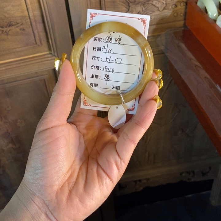 和田玉手镯未镶嵌暖*