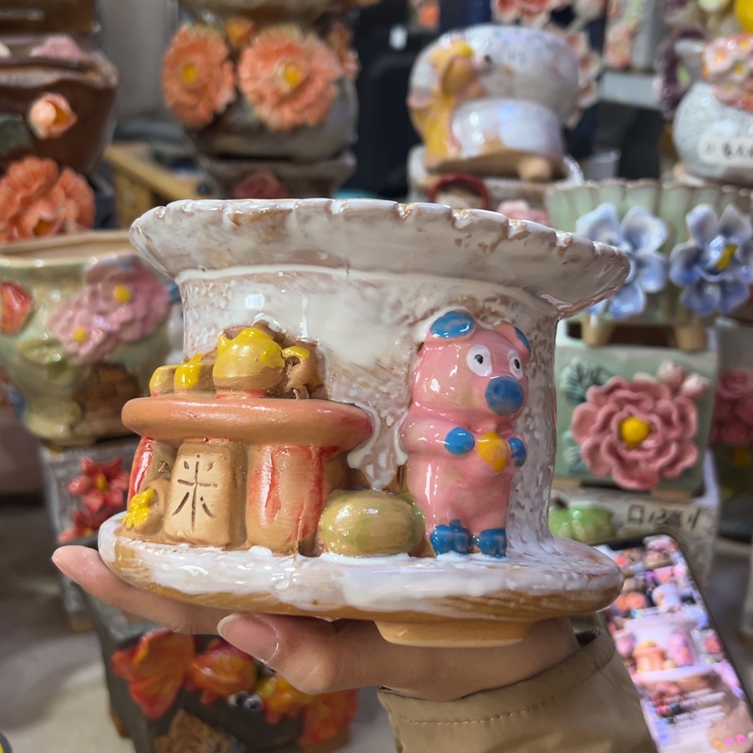 多肉花盆满20发货，爱退款拉黑