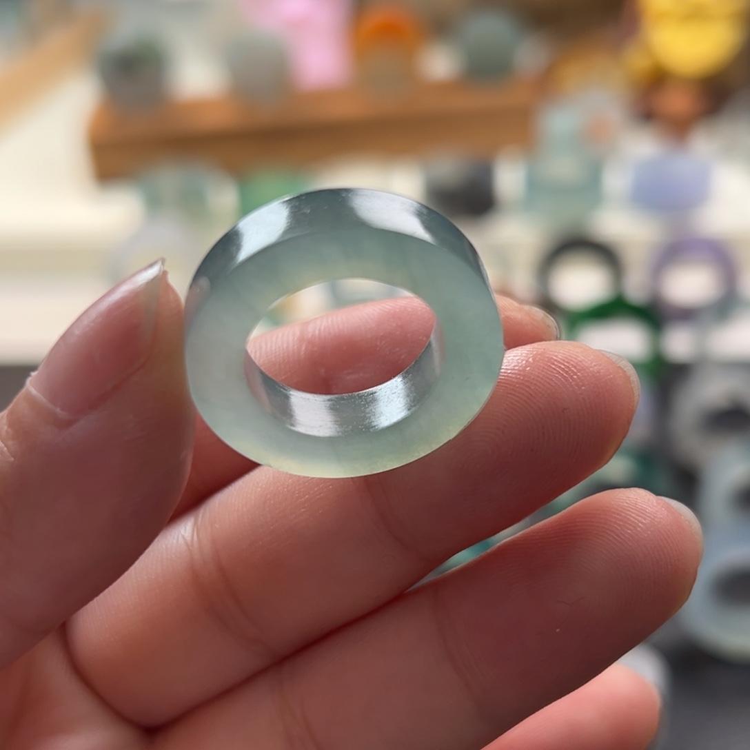 定制翡翠未镶嵌10/15冰蓝