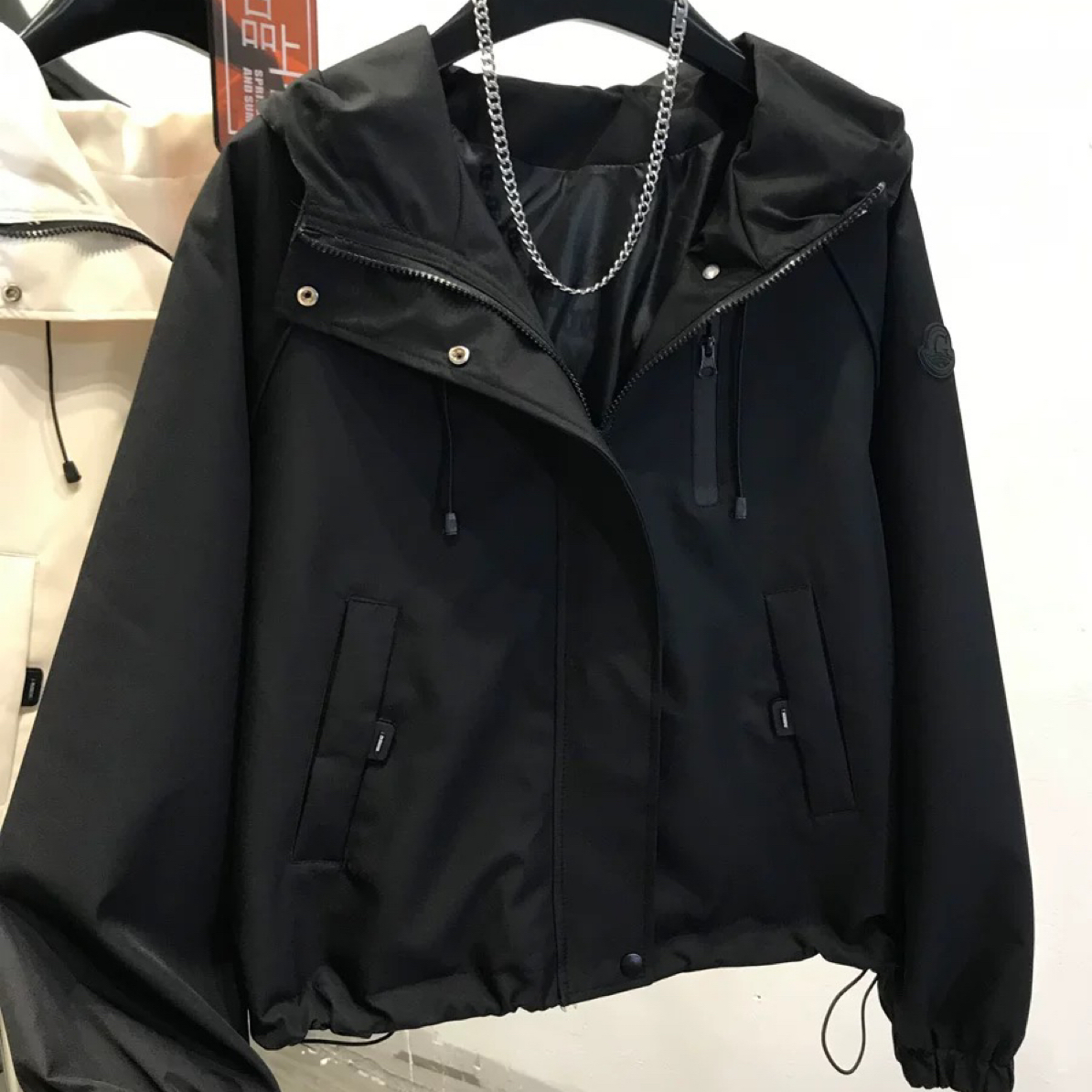 【小白姐姐】70夹棉个性冲锋衣外套时尚款