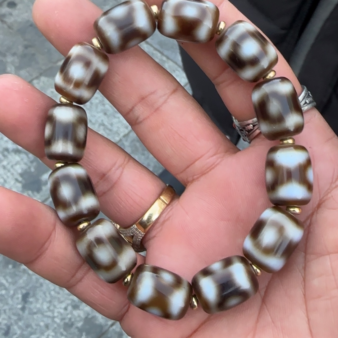 疯***叔玛瑙/玉髓未镶嵌手链