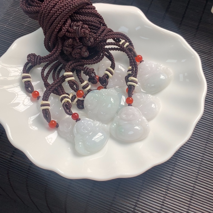 翡翠未镶嵌颈饰天然A货缅甸翡翠佛公