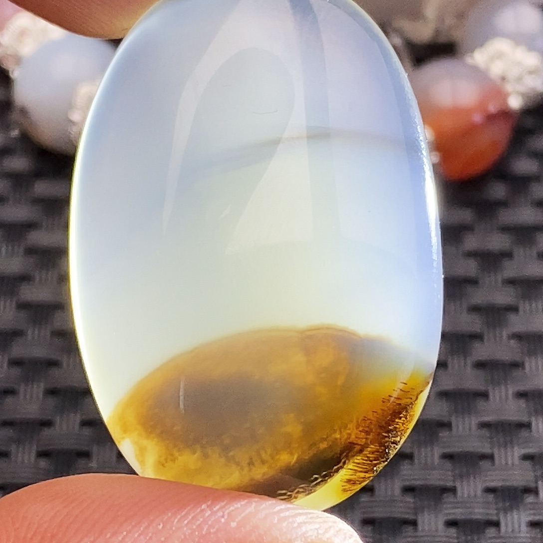 用***3玛瑙/玉髓未镶嵌吊坠(不含链)