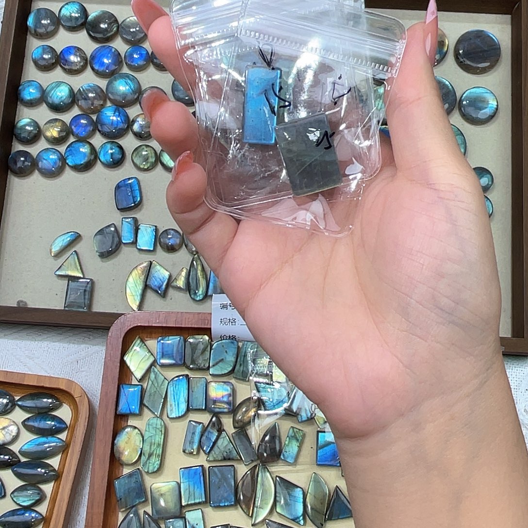 ᐇ***长石裸石拉长石各种形状